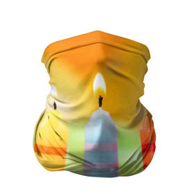 Бандана-труба 3D с принтом Цвета радости в Тюмени, 100% полиэстер, ткань с особыми свойствами — Activecool | плотность 150‒180 г/м2; хорошо тянется, но сохраняет форму | арт | новинки | огонь | подарок | радуга | яркие
