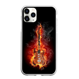 Чехол для iPhone 11 Pro матовый с принтом Адская гитара в Тюмени, Силикон |  | ад | арт | дым | музыка | новинки | огонь | пламя | популярные | энергия | яркие