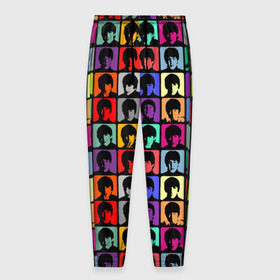 Мужские брюки 3D с принтом The Beatles art в Тюмени, 100% полиэстер | манжеты по низу, эластичный пояс регулируется шнурком, по бокам два кармана без застежек, внутренняя часть кармана из мелкой сетки | Тематика изображения на принте: битлз