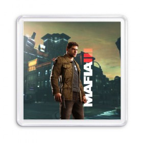 Магнит 55*55 с принтом Mafia 3 в Тюмени, Пластик | Размер: 65*65 мм; Размер печати: 55*55 мм | Тематика изображения на принте: mafia | мафия