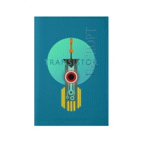 Обложка для паспорта матовая кожа с принтом Транзистор | Меч в Тюмени, натуральная матовая кожа | размер 19,3 х 13,7 см; прозрачные пластиковые крепления | red | transistor | меч. лого | транзистор
