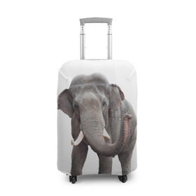 Чехол для чемодана 3D с принтом Слон VPPDGryphon в Тюмени, 86% полиэфир, 14% спандекс | двустороннее нанесение принта, прорези для ручек и колес | luxury | premium | vip | vppdgryphon | премиум | слон | эксклюзив