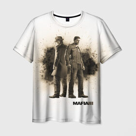 Мужская футболка 3D с принтом Mafia 3 в Тюмени, 100% полиэфир | прямой крой, круглый вырез горловины, длина до линии бедер | Тематика изображения на принте: gta | mafia | гта | мафия