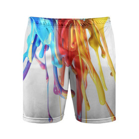 Мужские шорты 3D спортивные с принтом Краска в Тюмени,  |  | luxury | premium | vip | краска | премиум | эксклюзив