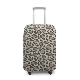 Чехол для чемодана 3D с принтом Шкура леопарда 3 в Тюмени, 86% полиэфир, 14% спандекс | двустороннее нанесение принта, прорези для ручек и колес | африка | дикие | животные | леопард