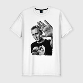 Мужская футболка премиум с принтом Paul van Dyk (retro style) в Тюмени, 92% хлопок, 8% лайкра | приталенный силуэт, круглый вырез ворота, длина до линии бедра, короткий рукав | 