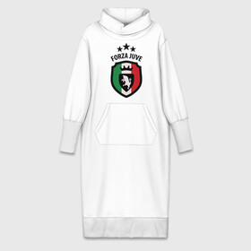 Платье удлиненное хлопок с принтом Forza Juventus в Тюмени,  |  | forza | juventus | футбол