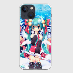 Чехол для iPhone 13 mini с принтом Мику и подарки в Тюмени,  |  | hatsune miku | аниме | новогодние аниме | новый год | рождественские аниме. | хатсуне мику | хацуне мику | хацунэ мику