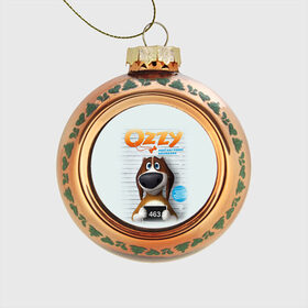 Стеклянный ёлочный шар с принтом Ozzy в Тюмени, Стекло | Диаметр: 80 мм | dog | fast furry | бигль | большой собачий побег | мартин | мультфильм | оззи | побег | свободу разношерстным | собака