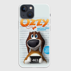 Чехол для iPhone 13 mini с принтом Ozzy в Тюмени,  |  | dog | fast furry | бигль | большой собачий побег | мартин | мультфильм | оззи | побег | свободу разношерстным | собака