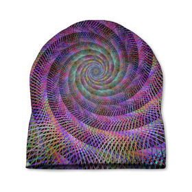 Шапка 3D с принтом Спираль в Тюмени, 100% полиэстер | универсальный размер, печать по всей поверхности изделия | абстракция | арт | гипноз | кислота | спираль
