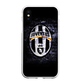 Чехол для iPhone XS Max матовый с принтом Juventus2 в Тюмени, Силикон | Область печати: задняя сторона чехла, без боковых панелей | Тематика изображения на принте: football | juve | juventus | seria a | бьянконери | серия а | футбол | чемпионат италии | юве | ювентус