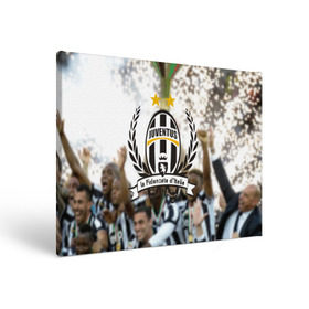 Холст прямоугольный с принтом Juventus5 в Тюмени, 100% ПВХ |  | football | juve | juventus | seria a | бьянконери | серия а | футбол | чемпионат италии | юве | ювентус