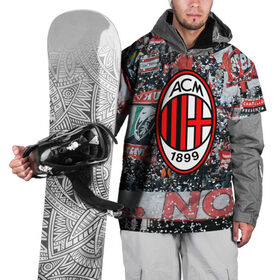Накидка на куртку 3D с принтом Milan1 в Тюмени, 100% полиэстер |  | football | milan | seria a | милан | россонери | серия а | футбол | чемпионат италии