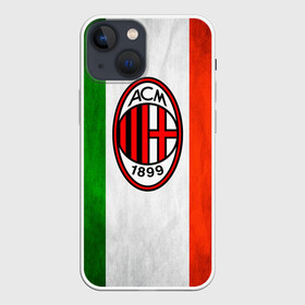 Чехол для iPhone 13 mini с принтом Milan2 в Тюмени,  |  | Тематика изображения на принте: football | milan | seria a | милан | россонери | серия а | футбол | чемпионат италии