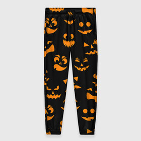 Женские брюки 3D с принтом Хэллуин 6 в Тюмени, полиэстер 100% | прямой крой, два кармана без застежек по бокам, с мягкой трикотажной резинкой на поясе и по низу штанин. В поясе для дополнительного комфорта — широкие завязки | 31 октября | halloween | паутина | привидения | теги: хелоуин | хеллоуин | черепа