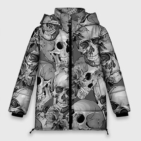 Женская зимняя куртка 3D с принтом Хэллуин 8 в Тюмени, верх — 100% полиэстер; подкладка — 100% полиэстер; утеплитель — 100% полиэстер | длина ниже бедра, силуэт Оверсайз. Есть воротник-стойка, отстегивающийся капюшон и ветрозащитная планка. 

Боковые карманы с листочкой на кнопках и внутренний карман на молнии | 31 октября | halloween | паутина | привидения | теги: хелоуин | хеллоуин | черепа