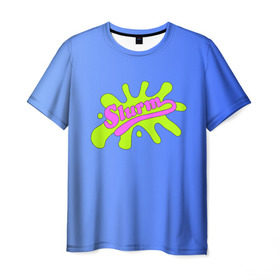 Мужская футболка 3D с принтом Slurm в Тюмени, 100% полиэфир | прямой крой, круглый вырез горловины, длина до линии бедер | futurama | футурама
