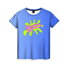 Женская футболка 3D с принтом Slurm в Тюмени, 100% полиэфир ( синтетическое хлопкоподобное полотно) | прямой крой, круглый вырез горловины, длина до линии бедер | futurama | футурама