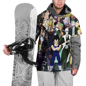 Накидка на куртку 3D с принтом Аниме в Тюмени, 100% полиэстер |  | anime | dragon ball | goku | аниме | вегета | гоку | драконий жемчуг | жемчуг дракона