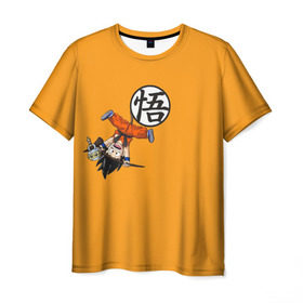 Мужская футболка 3D с принтом Dragon Ball в Тюмени, 100% полиэфир | прямой крой, круглый вырез горловины, длина до линии бедер | anime | dragon ball | драконий жемчуг | жемчуг дракона