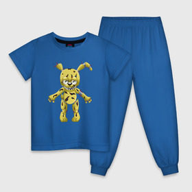 Детская пижама хлопок с принтом Springtrap в Тюмени, 100% хлопок |  брюки и футболка прямого кроя, без карманов, на брюках мягкая резинка на поясе и по низу штанин
 | five nights at freddys | springtrap | фнаф