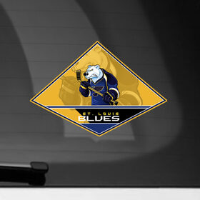 Наклейка на автомобиль с принтом NHL: St. Louis BLUES в Тюмени, ПВХ |  | 
