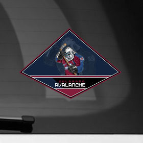Наклейка на автомобиль с принтом NHL: Colorado Avalanche в Тюмени, ПВХ |  | Тематика изображения на принте: nhl