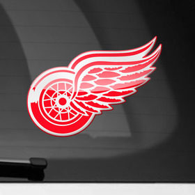 Наклейка на автомобиль с принтом NHL: Detroit RED WINGS в Тюмени, ПВХ |  | Тематика изображения на принте: nhl