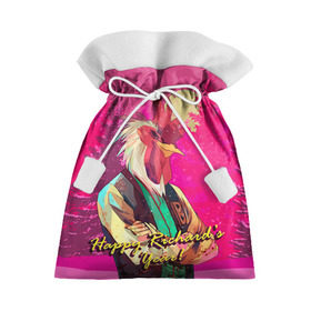 Подарочный 3D мешок с принтом Happy Richard`s year! в Тюмени, 100% полиэстер | Размер: 29*39 см | Тематика изображения на принте: hotline miami