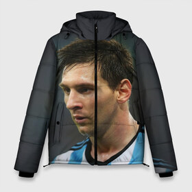 Мужская зимняя куртка 3D с принтом Leo Messi в Тюмени, верх — 100% полиэстер; подкладка — 100% полиэстер; утеплитель — 100% полиэстер | длина ниже бедра, свободный силуэт Оверсайз. Есть воротник-стойка, отстегивающийся капюшон и ветрозащитная планка. 

Боковые карманы с листочкой на кнопках и внутренний карман на молнии. | Тематика изображения на принте: fc barcelona | football | lionel messi | messi | аргентина | барса | лео месси | фк барселона | футбол