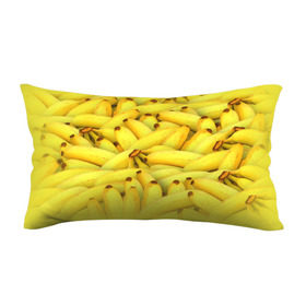 Подушка антистресс с принтом Бананчики в Тюмени, наволочка — 100% полиэстер, наполнитель — вспененный полистирол | состоит из подушки и наволочки на молнии | Тематика изображения на принте: бананчики | бананы