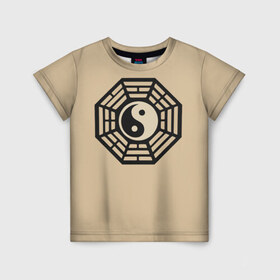 Детская футболка 3D с принтом Символ гармонии в Тюмени, 100% гипоаллергенный полиэфир | прямой крой, круглый вырез горловины, длина до линии бедер, чуть спущенное плечо, ткань немного тянется | азия | духовность | мистика | на макете изображён символ гармонии. знак | символ