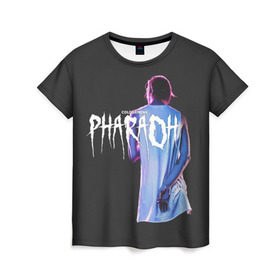 Женская футболка 3D с принтом PHARAOH / COLDSIEMENS в Тюмени, 100% полиэфир ( синтетическое хлопкоподобное полотно) | прямой крой, круглый вырез горловины, длина до линии бедер | dead dynasty | pharaoh | techno