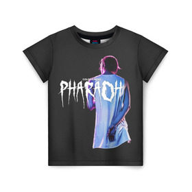 Детская футболка 3D с принтом PHARAOH / COLDSIEMENS в Тюмени, 100% гипоаллергенный полиэфир | прямой крой, круглый вырез горловины, длина до линии бедер, чуть спущенное плечо, ткань немного тянется | dead dynasty | pharaoh | techno
