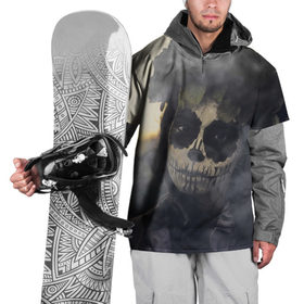 Накидка на куртку 3D с принтом Dia de los muertos в Тюмени, 100% полиэстер |  | девушка | день мёртвых | дым | зомби | мертвец | праздник