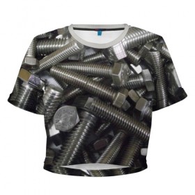 Женская футболка 3D укороченная с принтом Болтаны повсюду в Тюмени, 100% полиэстер | круглая горловина, длина футболки до линии талии, рукава с отворотами | бастард | болтаны | вонючка | трон