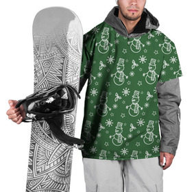 Накидка на куртку 3D с принтом Новогодний узор в Тюмени, 100% полиэстер |  | ангел | ёлка | ель | зима | колокольчик | нг | новый год | олень | рождество | санта | снег