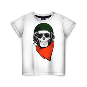 Детская футболка 3D с принтом Минимализм в Тюмени, 100% гипоаллергенный полиэфир | прямой крой, круглый вырез горловины, длина до линии бедер, чуть спущенное плечо, ткань немного тянется | минимализм | черепа