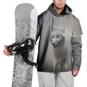 Накидка на куртку 3D с принтом Волк в Тюмени, 100% полиэстер |  | волки | хищник