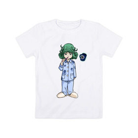 Детская футболка хлопок с принтом Тацумаки в Тюмени, 100% хлопок | круглый вырез горловины, полуприлегающий силуэт, длина до линии бедер | 