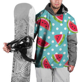Накидка на куртку 3D с принтом Арбузный рай в Тюмени, 100% полиэстер |  | berry | eat | fruit | pattern | sweet | watermelon | арбуз | еда | сладость | узор | фрукт | ягода