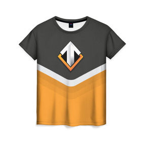 Женская футболка 3D с принтом Escape Gaming Uniform в Тюмени, 100% полиэфир ( синтетическое хлопкоподобное полотно) | прямой крой, круглый вырез горловины, длина до линии бедер | dota | esc | escape gaming | ggwp | glhf | team | дота | игра | униформа | эскейп