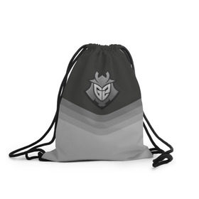 Рюкзак-мешок 3D с принтом G2 Esports Uniform в Тюмени, 100% полиэстер | плотность ткани — 200 г/м2, размер — 35 х 45 см; лямки — толстые шнурки, застежка на шнуровке, без карманов и подкладки | counter strike | cs go | g2 esports | swat | terrorist | г2 еспорт | контр страйк | кс го | спецназ