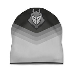 Шапка 3D с принтом G2 Esports Uniform в Тюмени, 100% полиэстер | универсальный размер, печать по всей поверхности изделия | Тематика изображения на принте: counter strike | cs go | g2 esports | swat | terrorist | г2 еспорт | контр страйк | кс го | спецназ