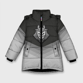 Зимняя куртка для девочек 3D с принтом G2 Esports Uniform в Тюмени, ткань верха — 100% полиэстер; подклад — 100% полиэстер, утеплитель — 100% полиэстер. | длина ниже бедра, удлиненная спинка, воротник стойка и отстегивающийся капюшон. Есть боковые карманы с листочкой на кнопках, утяжки по низу изделия и внутренний карман на молнии. 

Предусмотрены светоотражающий принт на спинке, радужный светоотражающий элемент на пуллере молнии и на резинке для утяжки. | counter strike | cs go | g2 esports | swat | terrorist | г2 еспорт | контр страйк | кс го | спецназ