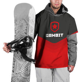 Накидка на куртку 3D с принтом Gambit Gaming Uniform в Тюмени, 100% полиэстер |  | Тематика изображения на принте: counter strike | cs go | gambit | swat | terrorist | гамбит | контр страйк | кс го | спецназ