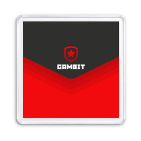 Магнит 55*55 с принтом Gambit Gaming Uniform в Тюмени, Пластик | Размер: 65*65 мм; Размер печати: 55*55 мм | counter strike | cs go | gambit | swat | terrorist | гамбит | контр страйк | кс го | спецназ