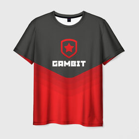 Мужская футболка 3D с принтом Gambit Gaming Uniform в Тюмени, 100% полиэфир | прямой крой, круглый вырез горловины, длина до линии бедер | counter strike | cs go | gambit | swat | terrorist | гамбит | контр страйк | кс го | спецназ