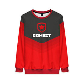 Женский свитшот 3D с принтом Gambit Gaming Uniform в Тюмени, 100% полиэстер с мягким внутренним слоем | круглый вырез горловины, мягкая резинка на манжетах и поясе, свободная посадка по фигуре | Тематика изображения на принте: counter strike | cs go | gambit | swat | terrorist | гамбит | контр страйк | кс го | спецназ